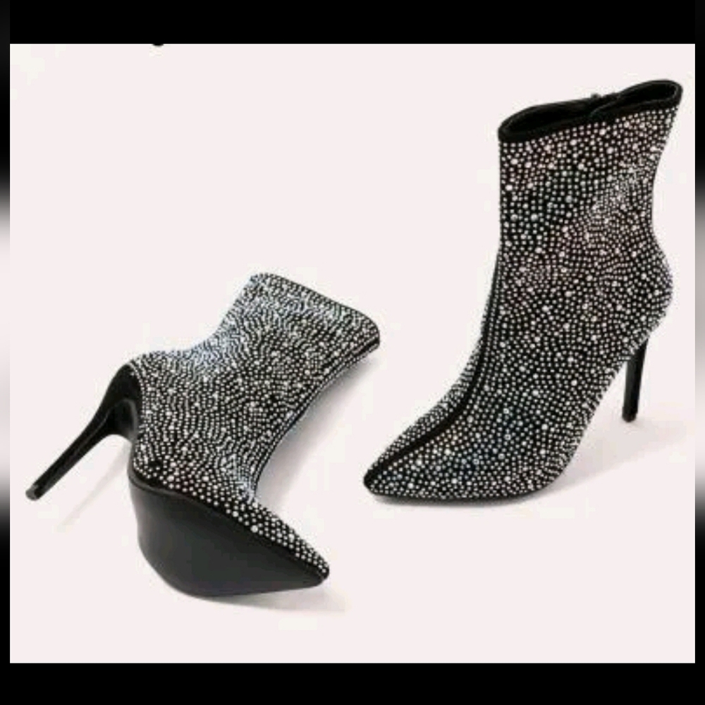 Aurora Crystal, Pointy Toe Stiletto Heeled Boots NWT size 6 - Picture 13 of 13